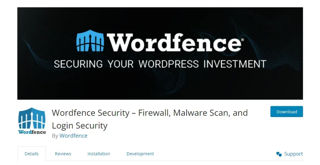 Wordfence security
